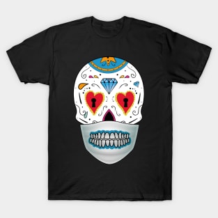 Sugar Skull with mask T-Shirt